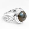 Labradorite Gemstone Solid 925 Sterling Silver Handmade Jewelry Statement Ring
