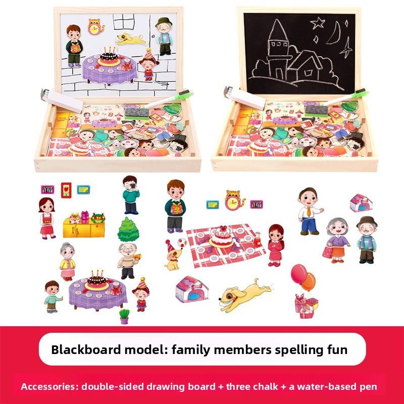 Wooden Jigsaw Puzzles Intellectual Development Toys Education Blocks Building