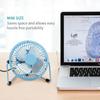 USB-vifte 4 tommer (ca 10,2 cm) Mini USB skrivebordsvifte Personlig bærbar skrivebordskjølevifte drevet av USB for camping hjemmekontor utendørs reiser
