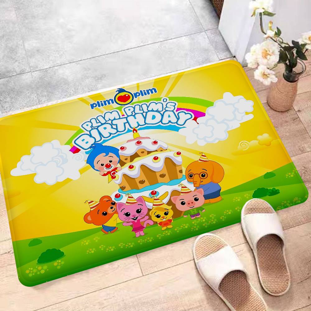 P-Plim P-Plim Floor Mat Cheaper Anti-slip Modern Living Room Balcony Printed Bedside Mats