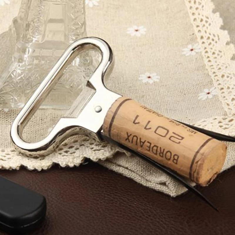Wine Bottle Opener Pumps Cork Corkscrew Out Tool Handheld Labor-saving Type Creative Two Piece European Old Wine Knife