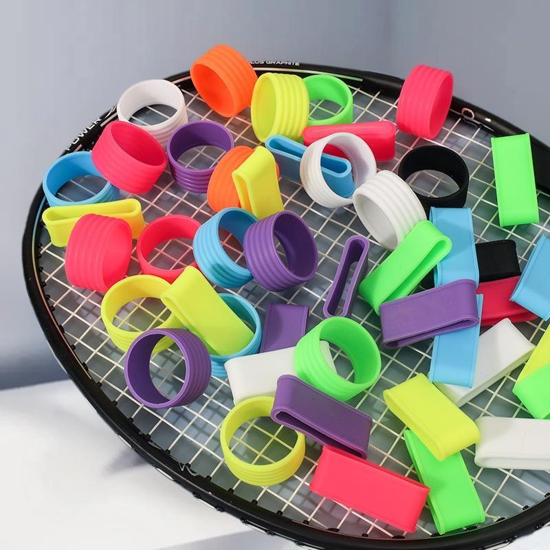 4-Qty Pack Tennis Racquet Silicone Handle Rings, Sweat-guard, Maximized Comfort, Tennis Gear Essential