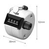 Hand Tally Counter Calculation Range 0000‑9999 4 Digit Mechanical Manual Hand Counter Clicker Metal Regular Model