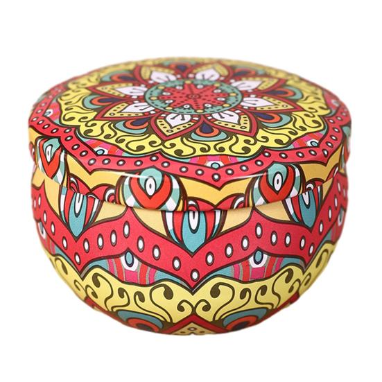 Yousheng Ethnic Style Candy Storage Jar Vintage Tin Can Multi-purpose Jewelry Sugar Tea Leaf Tinplate Container Kitchen Canister Decoration