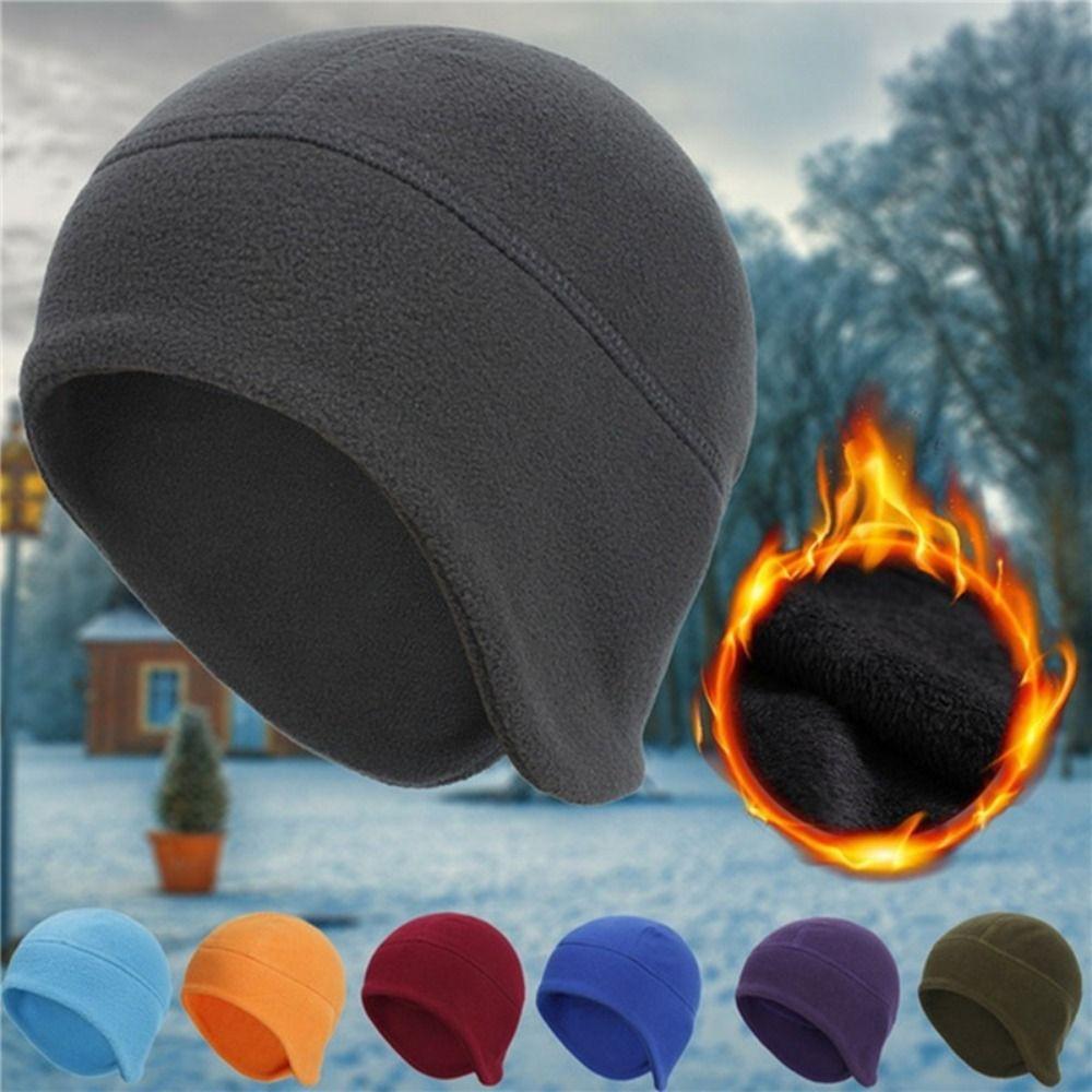 Coldproof Windproof Hat Polyester Helmet Liner Bicycle Riding Beanie  Outdoor