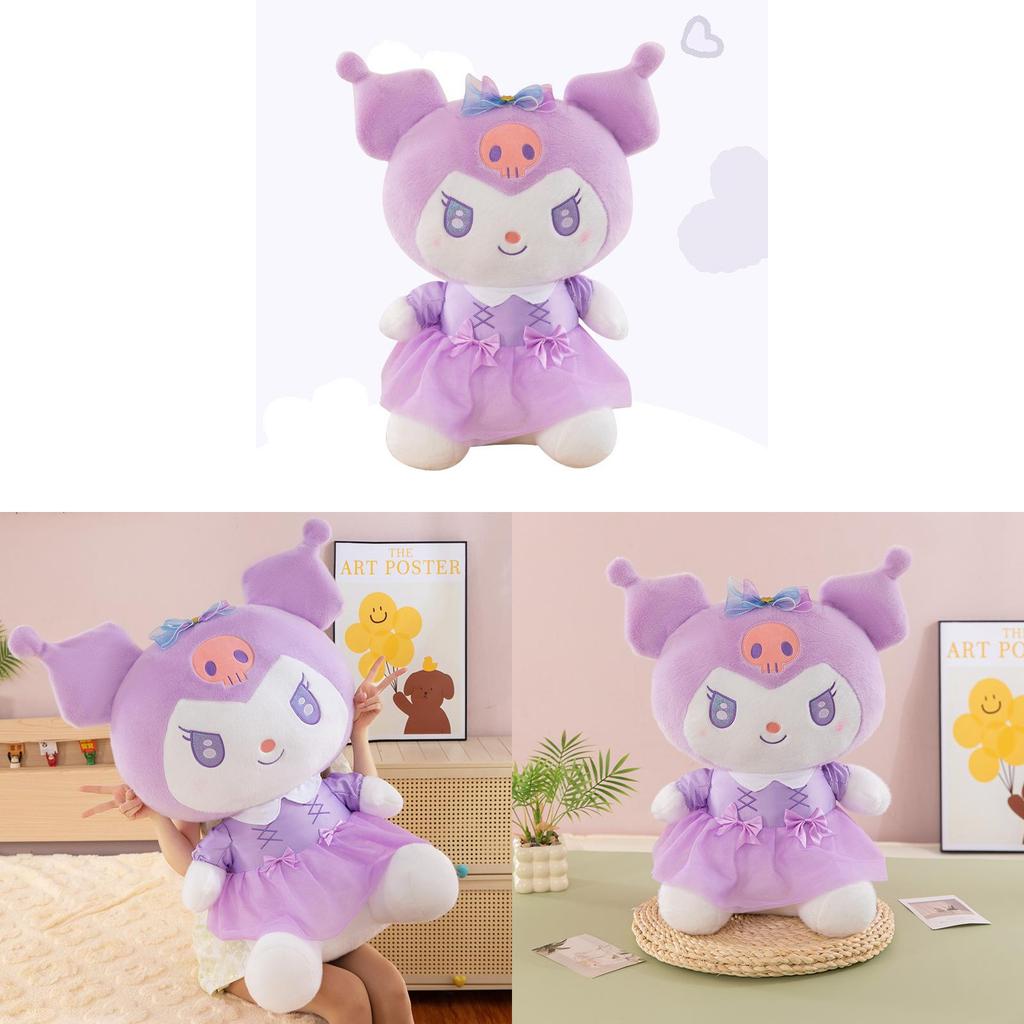 Peluche di Sanrio Kuromi con Pelo Corto Super Morbido per Bambini e Collezionisti