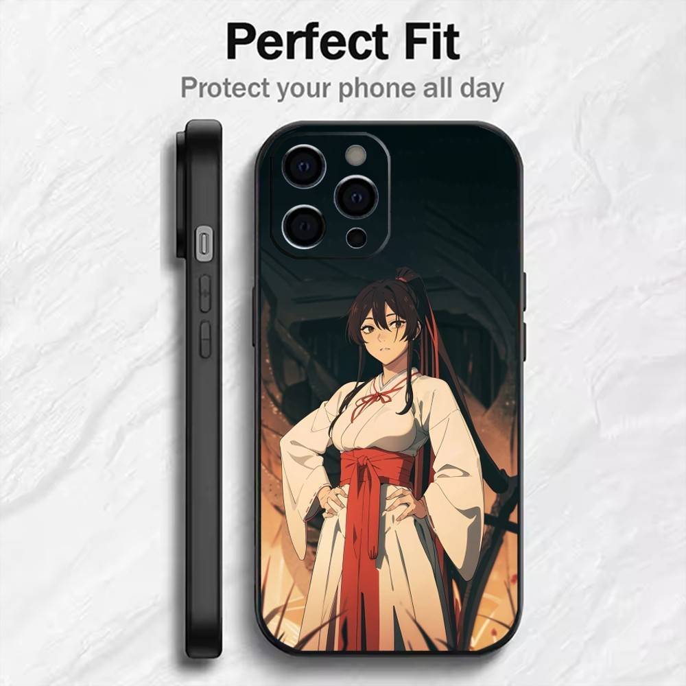 

Yamada Asaemon Sagiri Phone Case For iPhone17,16,15,14,13,12 Plus,Max Soft Silicone Black Cover iPhone16plus
