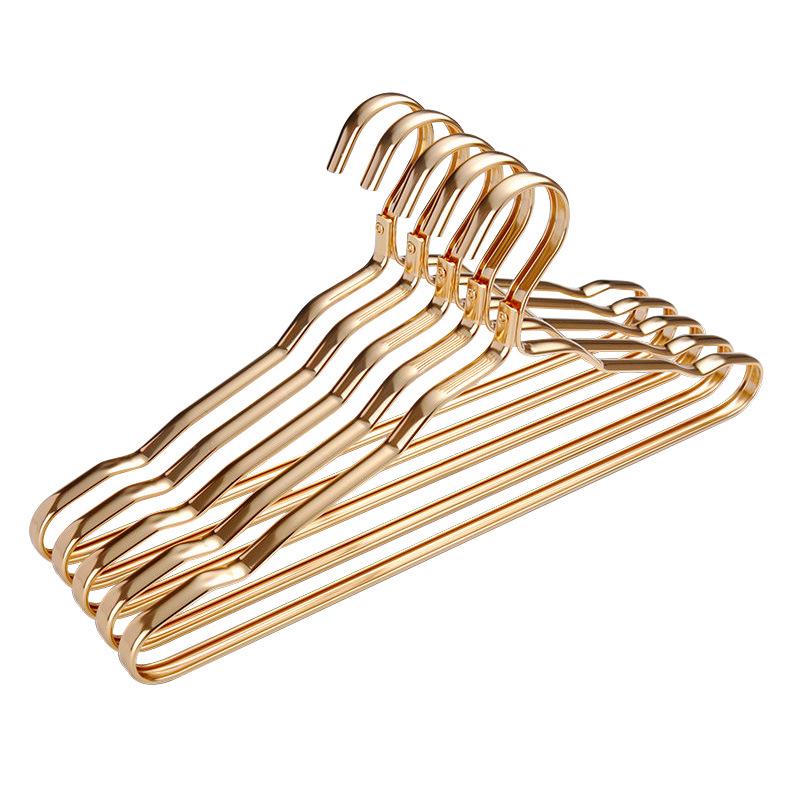 Aluminum Alloy Non-Slip Clothes Hanger with Hook: Traceless, Thickened, and Anti-Bump Design for Home Use