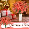AURIGATE 8 Bundles Artificial Flowers, UV Resistant Outdoor Flowers, Flowers For Cemetery Decoration Home Kitchen Bedroom Wedding Party Decor