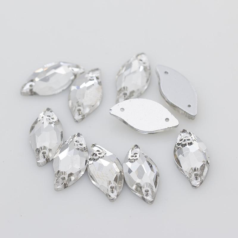 28-Piece Set: 10x20 Flat Bottom Hand-Sewn Crystal Mermaid Dress Drills for DIY Wedding & Evening Dress Decoration