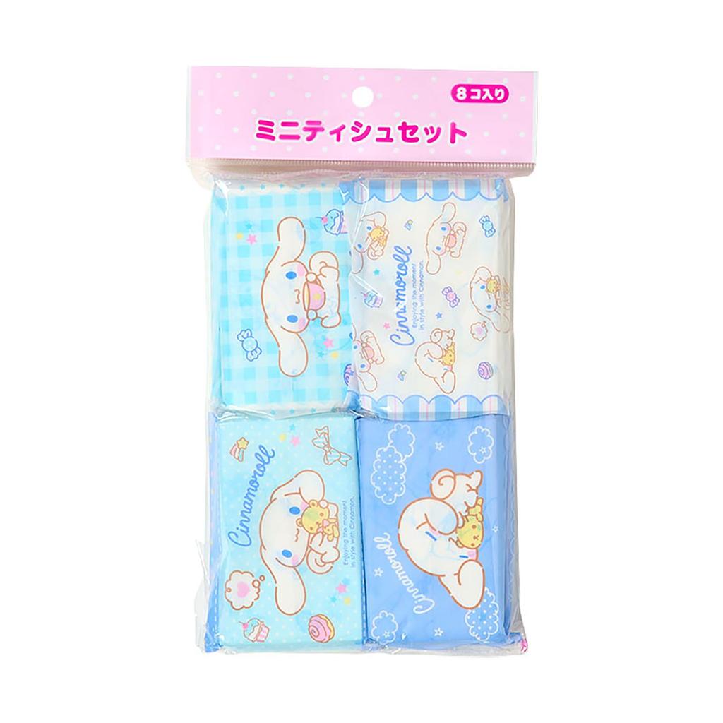 Sanrio Mini Tissues 504211 8-Pack, Cinnamoroll,