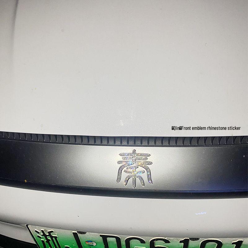 BYD Qin Yuan Dolphin Seal Destroyer Emblem Rhinestone Car Sticker