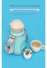 316 Stainless Steel Kids' Thermos Cup with Cartoon Sleeve & Straw - Perfect for Gifts
