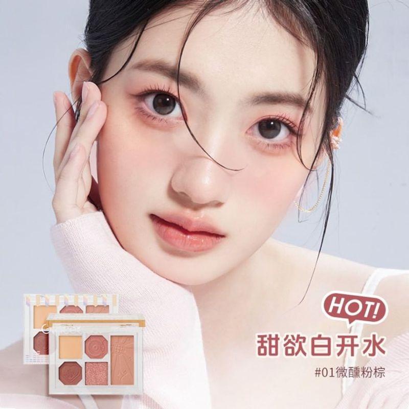 Gracebabi - 2 in 1 Eyeshadow & Cheek Palette - Pink