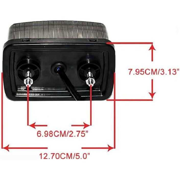 

Светодиодный задний стоп-сигнал с дымчатым стеклом MACHSWON для квадроциклов UTV 350 400 450 660 250 4x4 Совместимый с Yamaha Grizzly, Viking, Rhino, Big Bear, Kodiak,