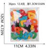 Towel Embroidery English Alphabet Embroidery Cloth Sticker Small Number Patch Sticker Bag Decoration Chenille Embroidery Label Ironing
