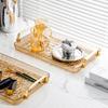 Premium Home Living Room Tea and Water Cup Tray - Elegant Desktop and Dining Plate