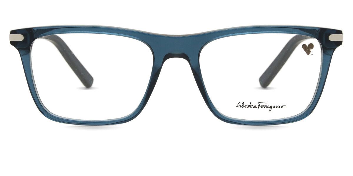 

Salvatore Ferragamo Sf 2959 414 Men Eyeglasses Transparent Blue/55