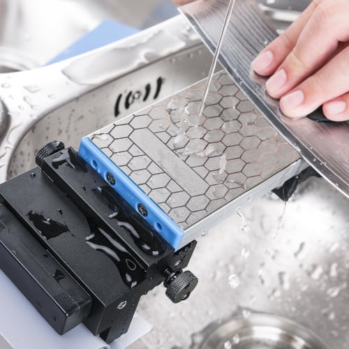 HFS (R) Adjustable Whetstone Stand for Knife Sharpening, Sharpener, and Universal Whetstones, 415x105x52mm