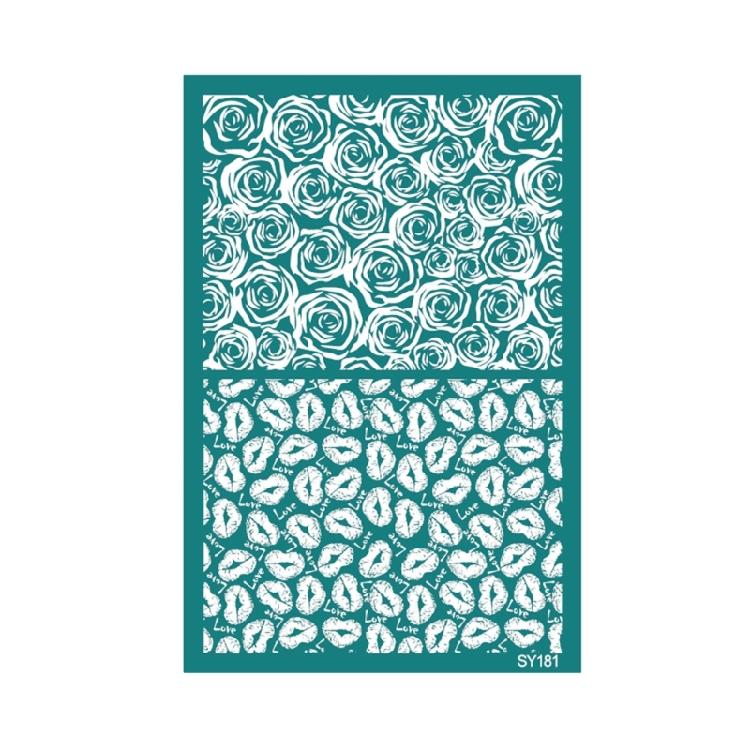 Valentines Day Silk Screen Stencils Reusable Earrings Screen Printing Stencils Lovely Heart Mesh Transfers Stencils