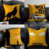The WWolf Of Wall SStreet Cushion Cover Pillow Case Antidustmite Invisible Zipper Silky Plush Cushion