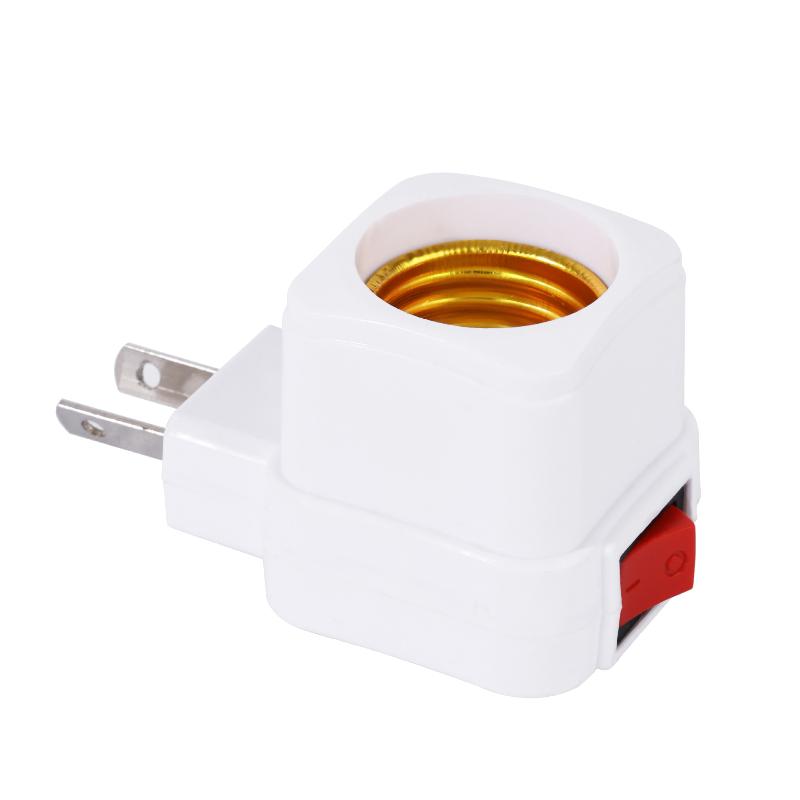 110V-250V Lamp Socket With Power Outlet Plug In Light Bulb Socket With Switch For US EU Plug Home Lighting Accessories