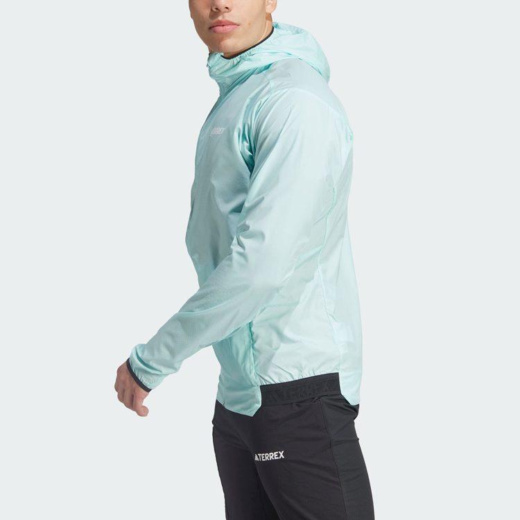 adidas Jackets Men's Light Mint Green Hooded Moderate Other HZ5329