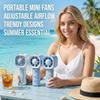USBRechargeable Pocket Carabiner Fan 3 Gears Cooling Fan Mini Handheld Fan  Summer Essentials