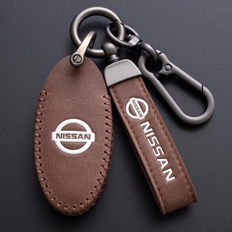ACN1 Styl ze zinkové slitiny Kožené pouzdro na klíče od auta Kryt Držák na klíčenku Příslušenství pro NISSAN-Tiida Qashqai X-TRAIL Terra18 370Z MARCH 15