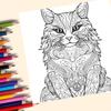Mandala Animal Drawing Creative Imagination and Realistic Doodles Adult Picture Book