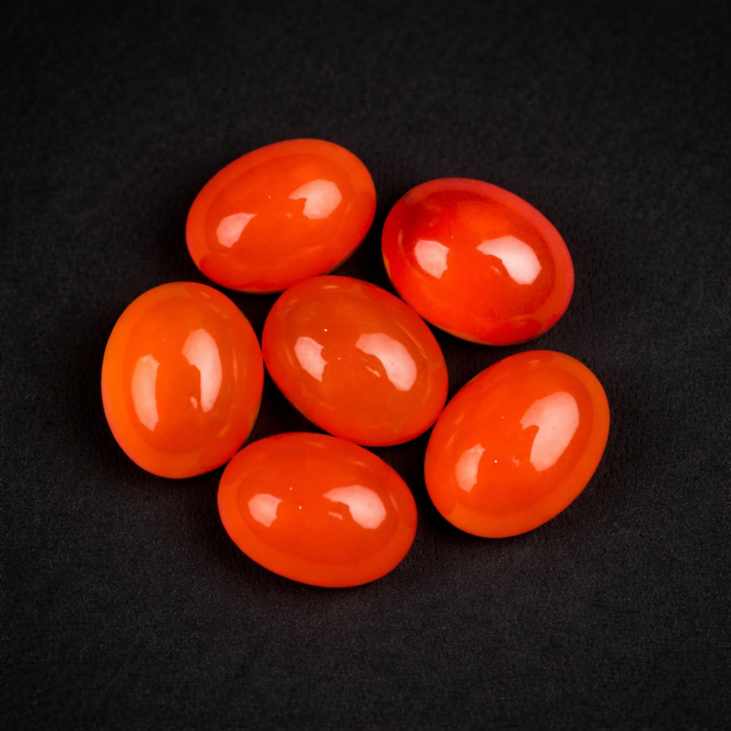 

Orange Carnelian Cabochon Lot 9x7mm Oval | Natural Carnelian Gemstone | Loose Stones for Jewelry Making | Polished Cabochons 1 Piece