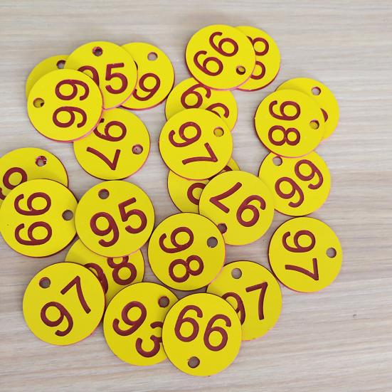 100Pcs Beehive Tag Waterproof Identification Round 1-100 Numbered Mark Label Beekeeping Supplies
