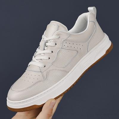 Fashion Luxury Brand Men's Real Leather Sneakers New Trend Comfy Walking Shoes Non-Slip Business Footwear Classic Casual Man Oxford Shoe