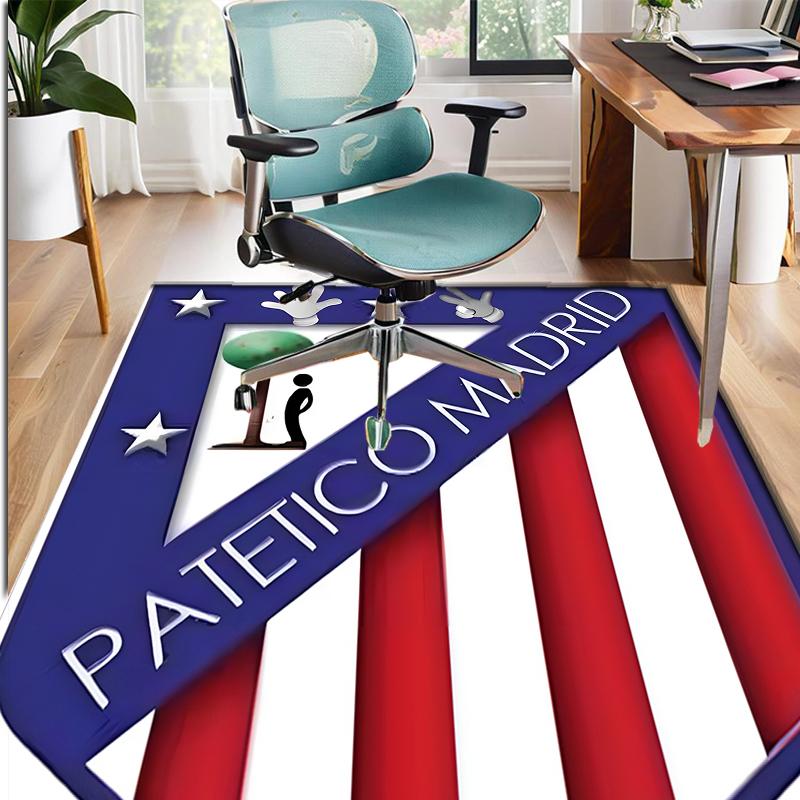 Football Club Pattern Rug, Indoor/Outdoor Mat, for Picnic, Gameroom, Bedroom, Office, Living Room, Home Decor Carpet, Birthday Gift