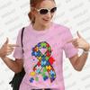 Autism Awareness Shirt Women Clothing Unisex Tshirts Autism Support Tshirt Short Sleeve Clothes Awareness Month Oversized Tees