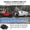 MECMO 4-Pin Trailer Wiring Harness For Jeep Wrangler JK JKU 2007-2018, Tow Hitch Wiring For Rubicon Sahara Sport Unlimited 2-Door 4-Door Trailer