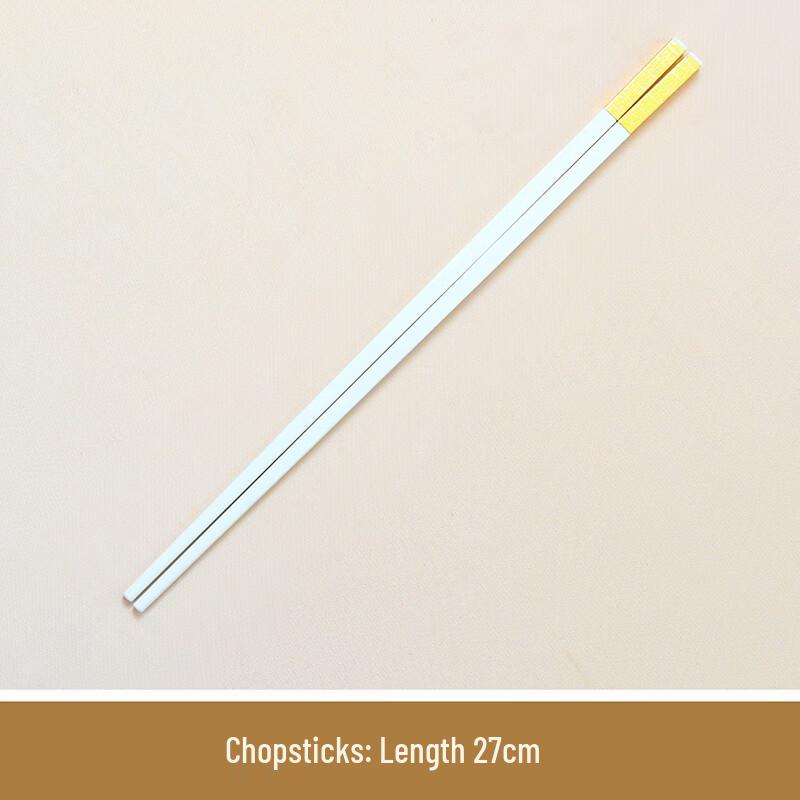 Набор палочек для еды из костяного фарфора премиум-класса с золотым ободком