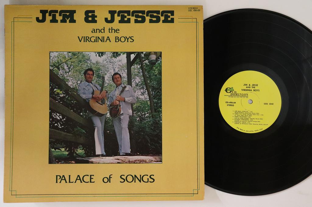 LP Record JIM & JESSE & THE VIRGINIA BOYS - Palace Of Songs OD49809 OLD DOMINATION 1977 US Country Used