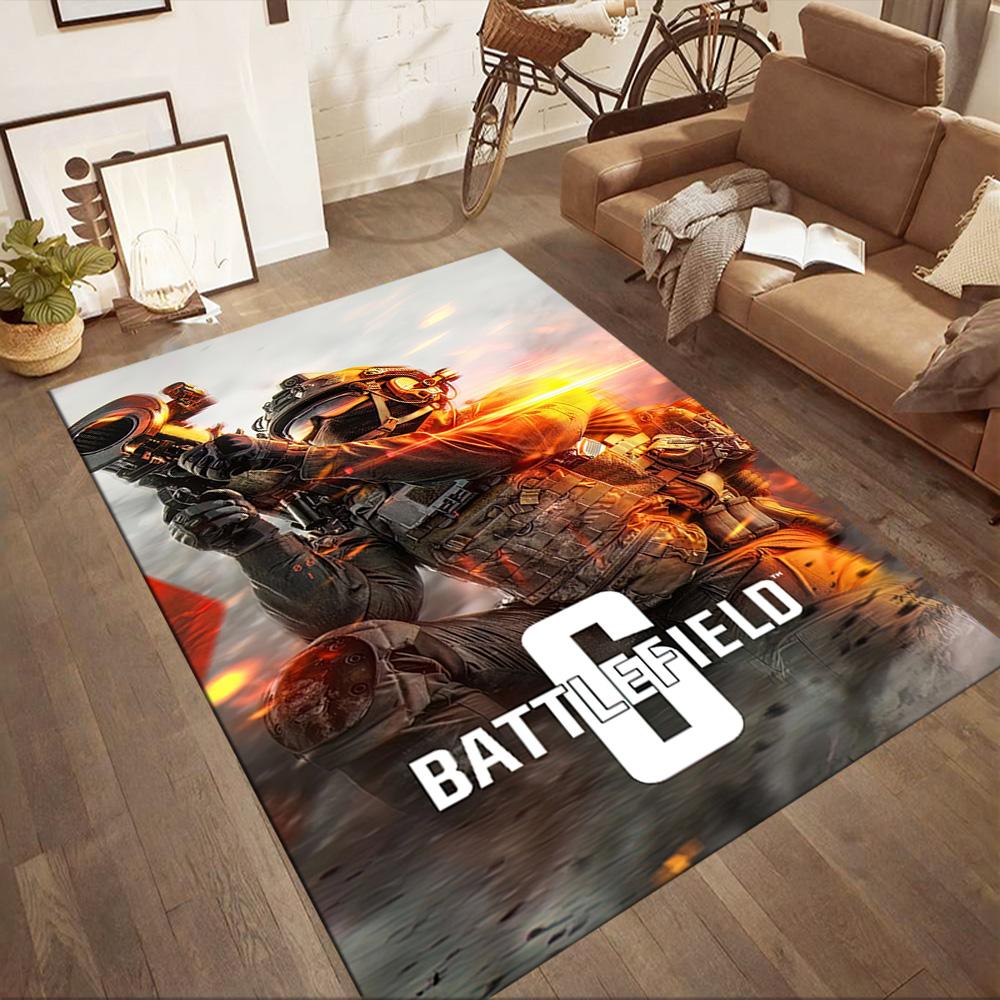 Battlefield 6: War Zone Square rugs are a great choice for living rooms, bedrooms, home décor, and as gifts.