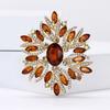 Women Glass Brooch Rhinestone Shining Boutique Decoration Badges Pins