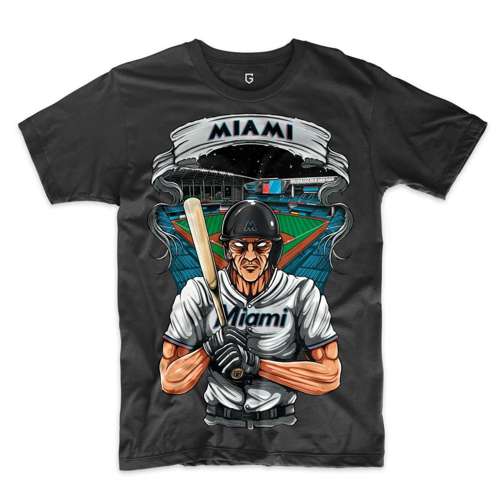 Miami Baseball Men s Graphic T-Shirt L