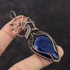 Lapis Lazuli Pendant Copper Wire Wrapped Pendant Original Gemstone Pendant Copper Jewelry Handmade Pendant Wire Wrapped Jewelry Gift For Mom