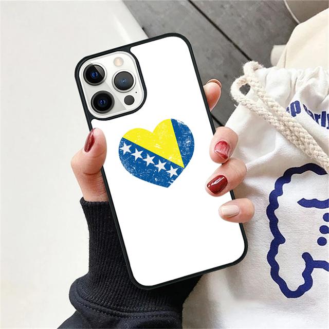 flag of bosnia and herzegovina Phone Case Cover For iPhone 17 Air 15 16 Pro Max 14 13 12 11 Pro Max Plus Coque