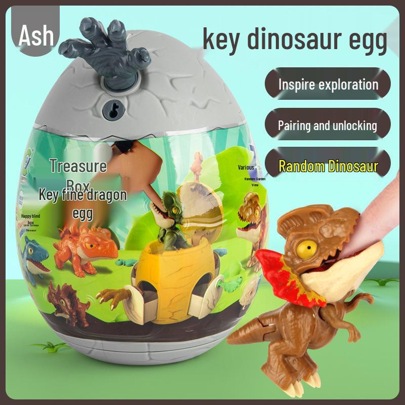 Dinosaur Egg Treasure Box: Educational Surprise Blind Box with Scary Biting Finger Toy