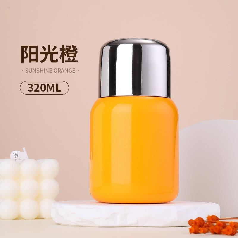 New Small Capacity Stainless Steel Mini Fat Thermos Cup Outdoor Portable Pocket Cup Straight Drink Cup