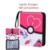 Anime-Themed % Pokmon Trading Card Album Pu-Sealed Loose-Leaf Collection Set Pikachu Card Storage Bag Yu-Gi-Oh Fan Album Toys