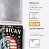 250th American Independence Metal Sign Statue Liberty US Flag Wall Art Rustic Patriotic Home Decor
