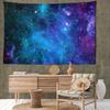 Blue Starry Sky Tapestry Wall Hanging Psychedelic Simple Bohemian Scenery Hippie Dormitory Room Decor
