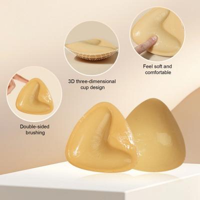 Yousheng Oboustranné lepící vložky do podprsenky Opakovaně použitelné Push Up Samolepicí podložky pod prsa Neviditelné zvedací vložky do podprsenky pro bikiny Plavky Sportovní podprsenka bez ramínek