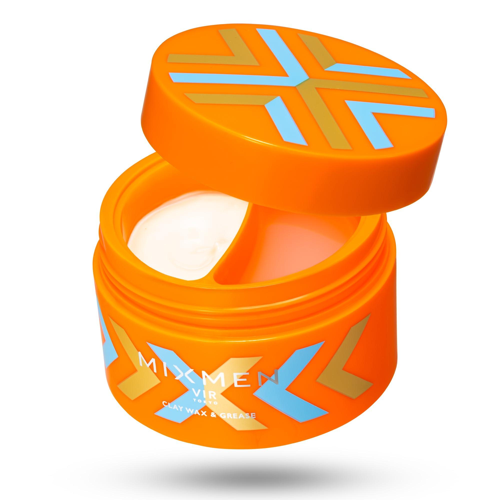 

From MIXMEN Mix It Wax Hair Create a center part and look with this perfumed styling Classic citrus Japan! (Mixmen) Up! [Clay & Grease] up-bang оранжевый